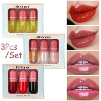 13pcs shiny clear lip gloss glitter mini capsule lip plumper lip oil moisturizing lip balm makeup base lip tint care beauty