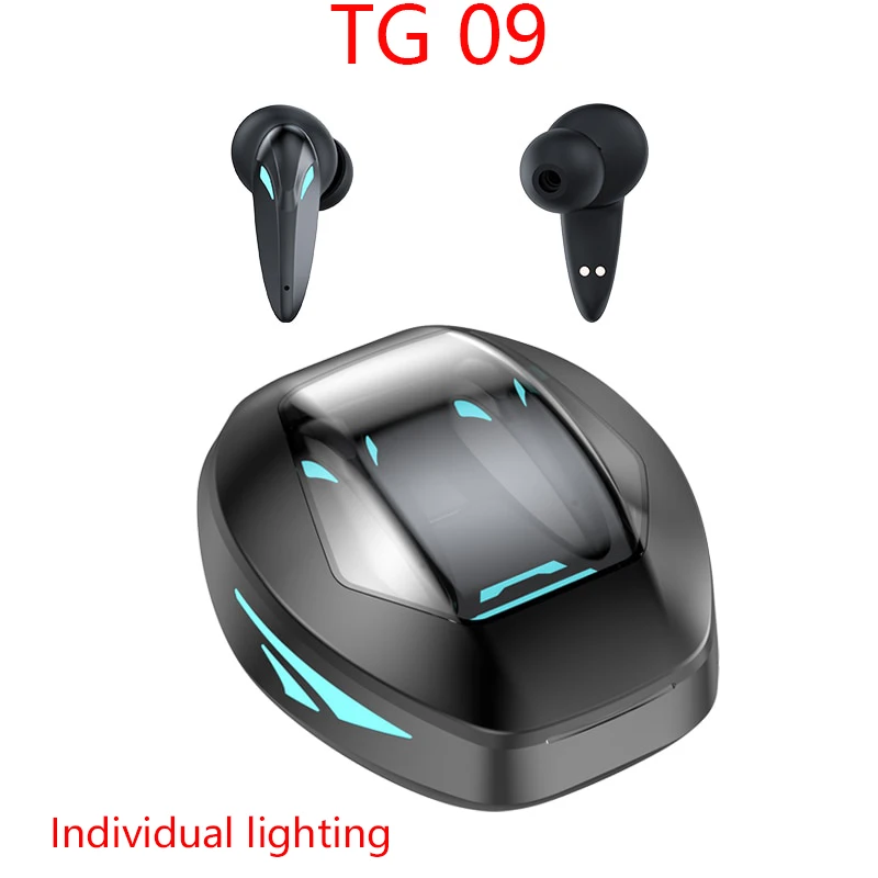 

new TG09 TWS Wireless Bluetooth Headset 5.0 Low Delay Earplugs E-Sports Game Waterproof Sweat-Proof Universal Noise for Xiaomi
