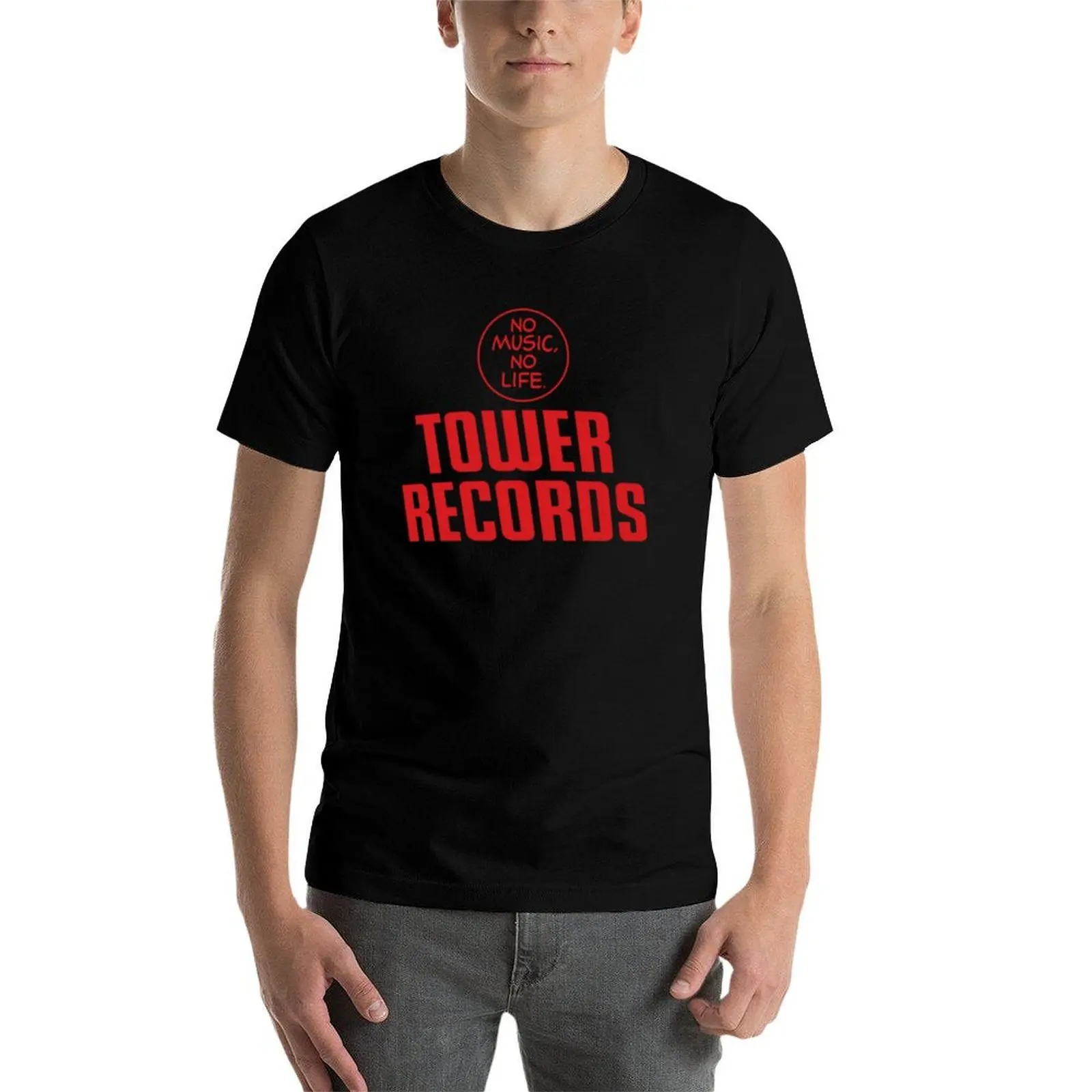 Фото Футболка Tower Records, быстросохнущая тренировочная футболка с короткими рукавами №4