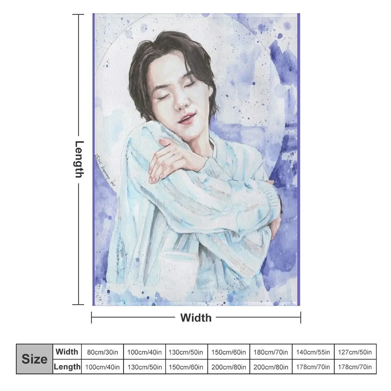 Одеяло Self Love Min Yoongi роскошные мягкие плюшевые клетчатые одеяла для волос