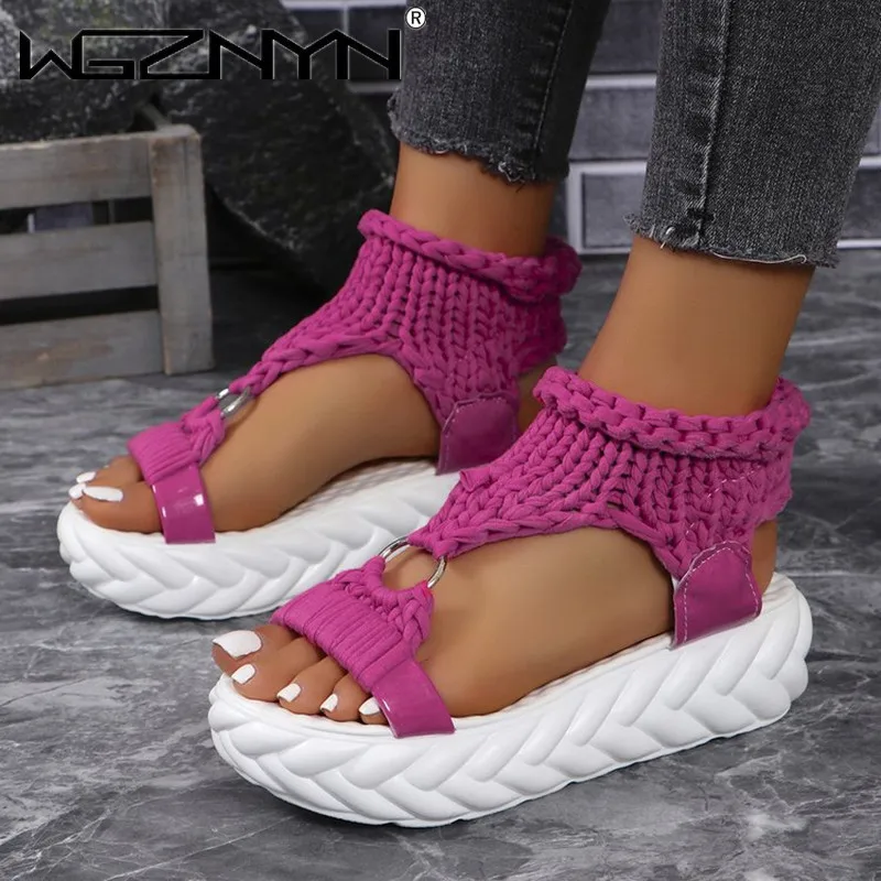 Модные сандалии женские черные туфли для женщин сабо на каблуке обувь маффинов