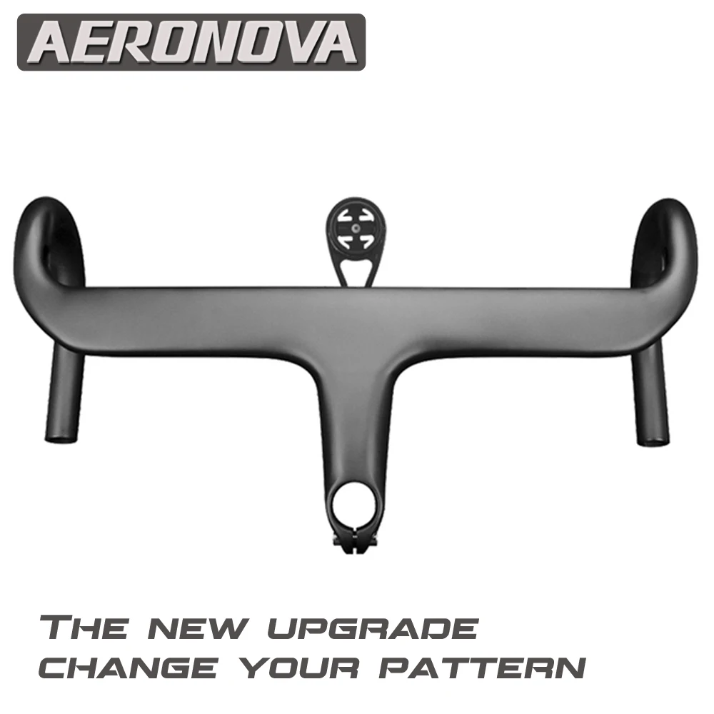 

Carbon Handle Road Bike 28.6 Integrated Carbon Handlebar Bicycle Flat Handlebar Internally Routed Handlebars Hot Sale Best Sell