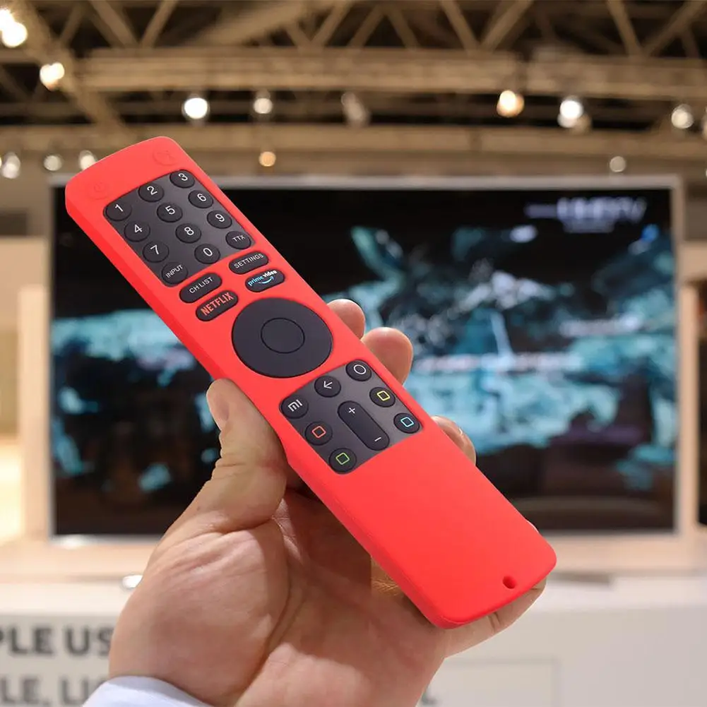 

Silicone TV Remote Control Case With Lanyard Shockproof Protector Cover Compatible For Xiaomi Xmrm-010 Tv Remote Control Case