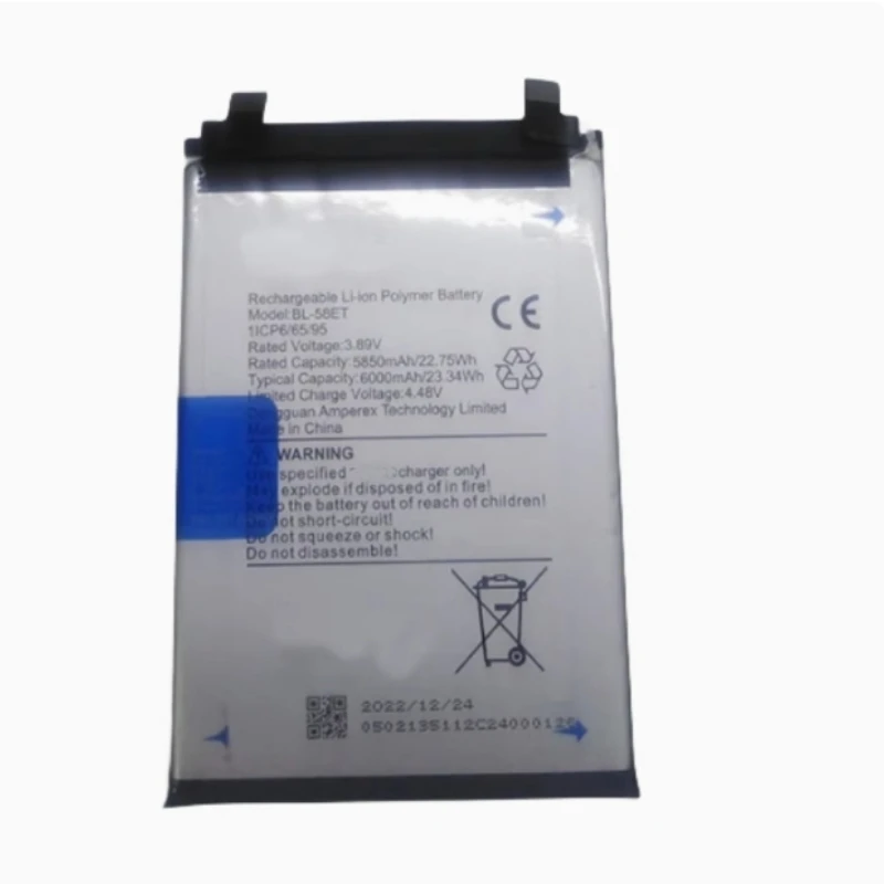 Аккумулятор BL-58ET емкостью 6000 мАч для Tecno Pova 5 LH7n аккумулятор смартфона