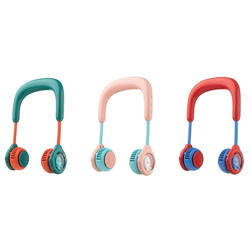 

Portable Hanging Neck Fan USB Rechargeable 4800Mah Cute Air Cooling Fan Bladeless Sports Fan Mini Air Cooler