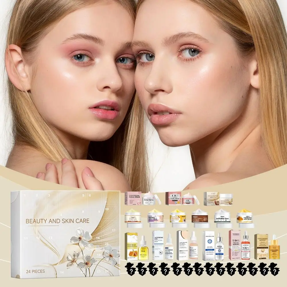 Увлажняющий уход за кожей Адвент-календарь Легкий легко впитывающийся