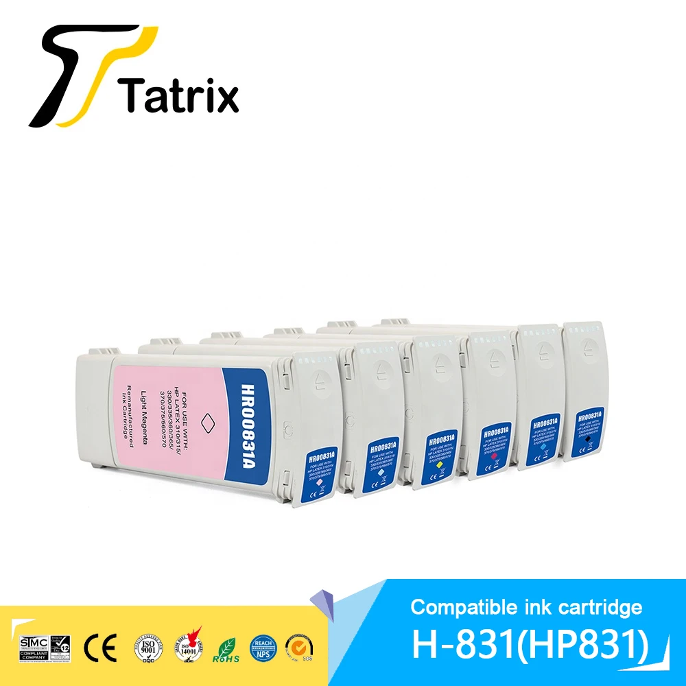 

Tatrix For HP 831 831A Remanufactured Ink Cartridge for HP Latex 310/330/360/370/315/335/365/375/560/570