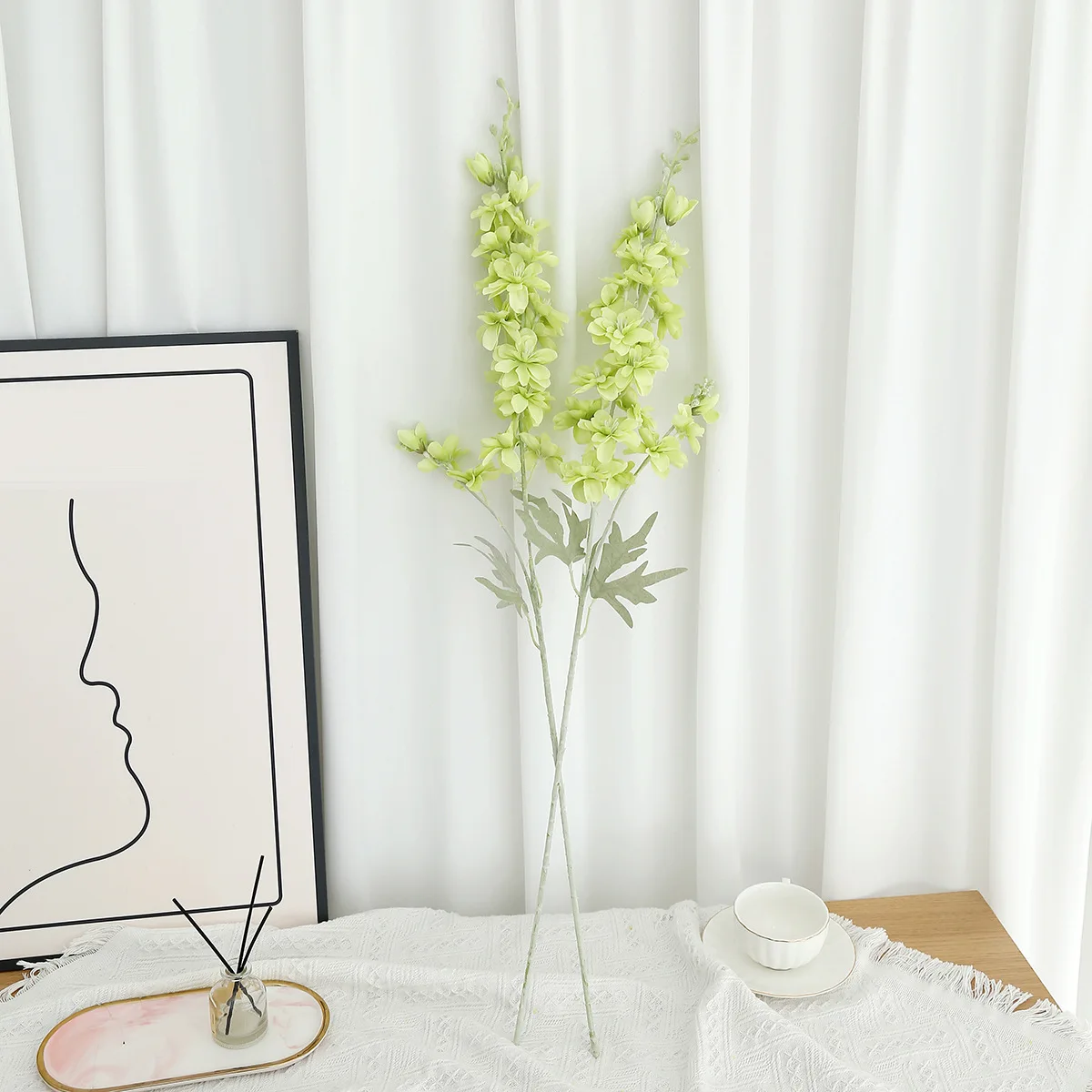 

Искусственные цветы YeeNanee голубые 6 шт.