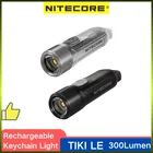 NITECORE TIKI мини брелок светильник 300 Люмен USB-перезаряжаемая Встроенная батарея тройные источники Lihgt мини светодиодсветильник вспышка