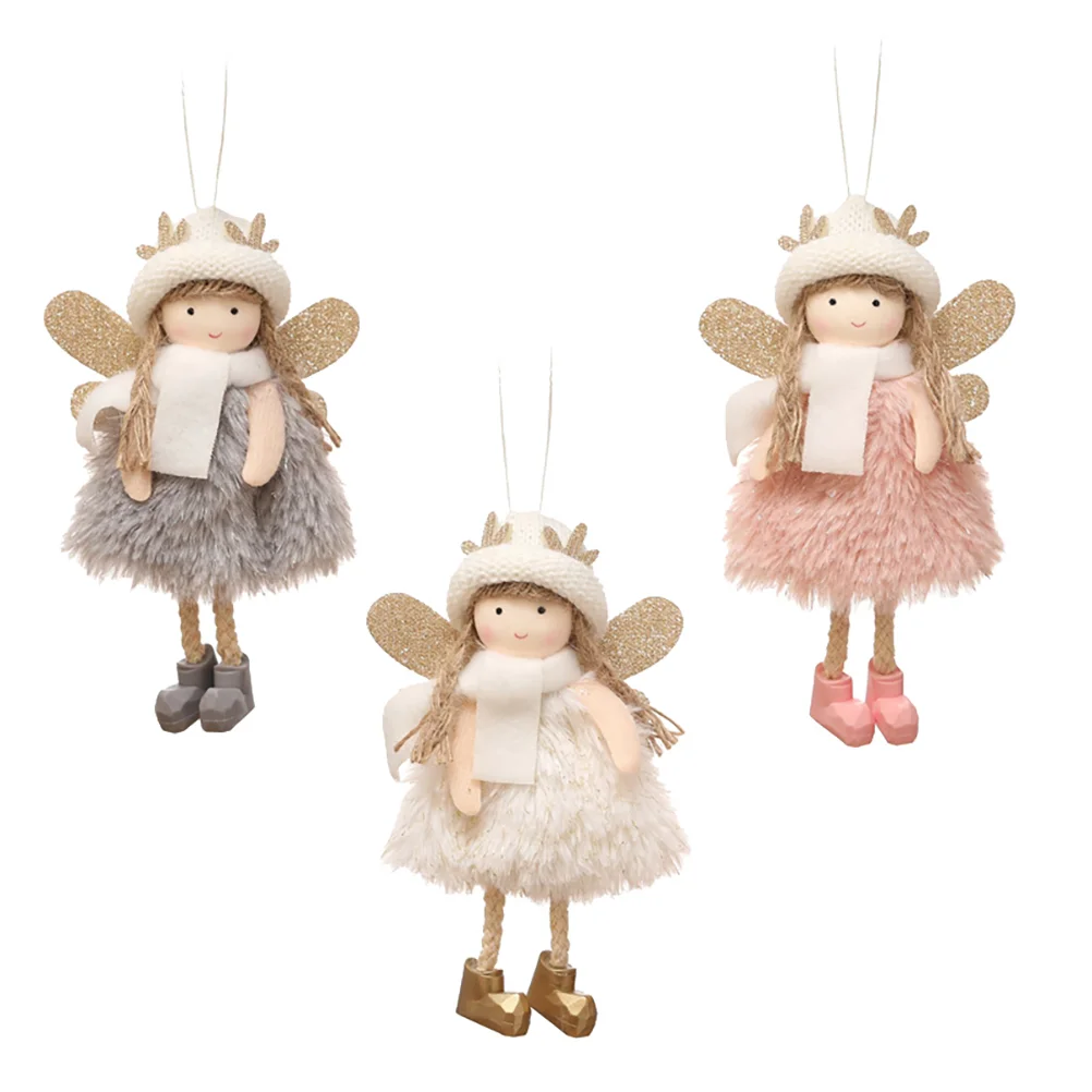 

Plush Party Supplies Top Hat Antler Girl Christmas Tree Topper Desktop Adornment