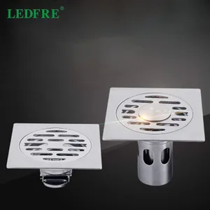 LEDFRE душевой трап слив для душевой кабины трап для душа под плитку решетка для раковины трап для душа линейный слив для ванны душевой трап под плиткDeep запечатанная вода сток в полу из нержавеющей стали 10*10LF66020