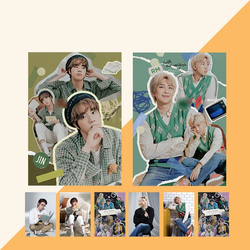

4Pcs/Set Kpop Wholesale Bangtan Boys Post Stickers New Album DECO KIT Picture Room Home Decor Wall Stickers Gift Fans Collection