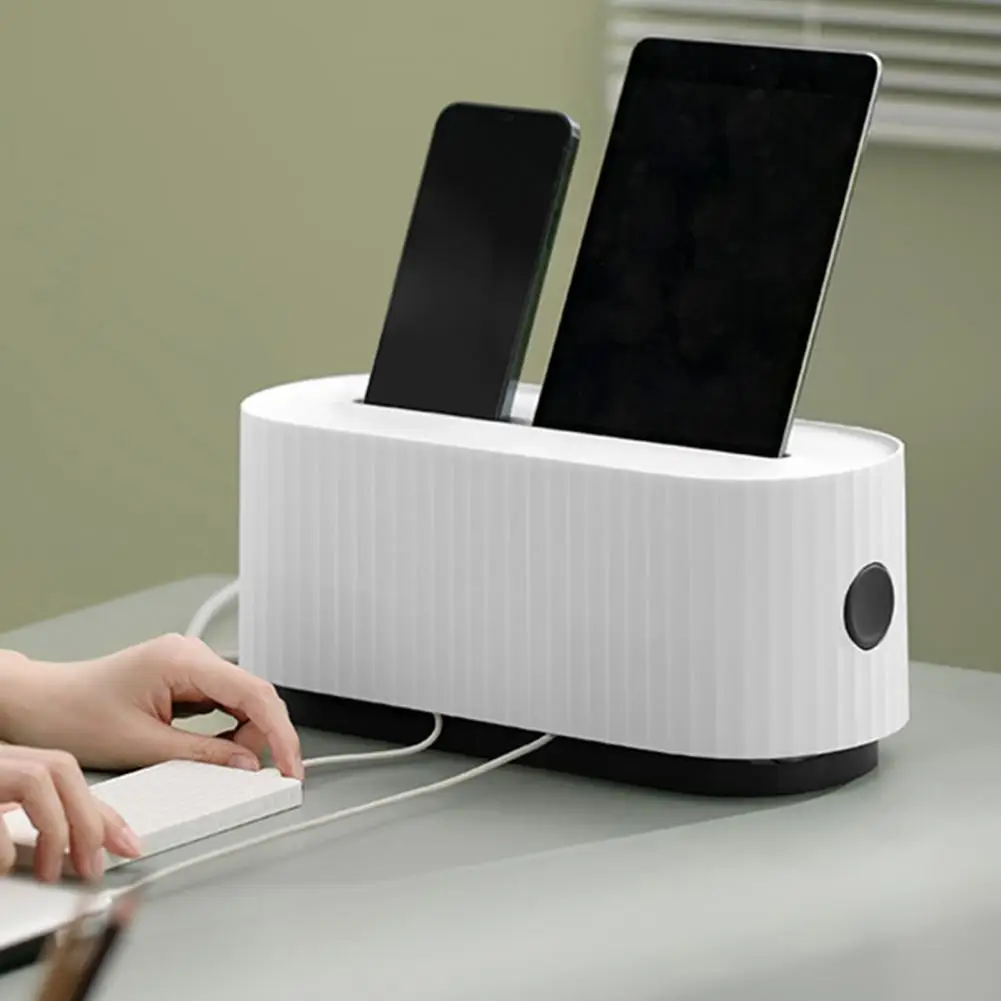 

Cable Storage Box Dustproof Decorative Fashion Charger Socket Organizer Network Line Bin Power Storage Box for Home