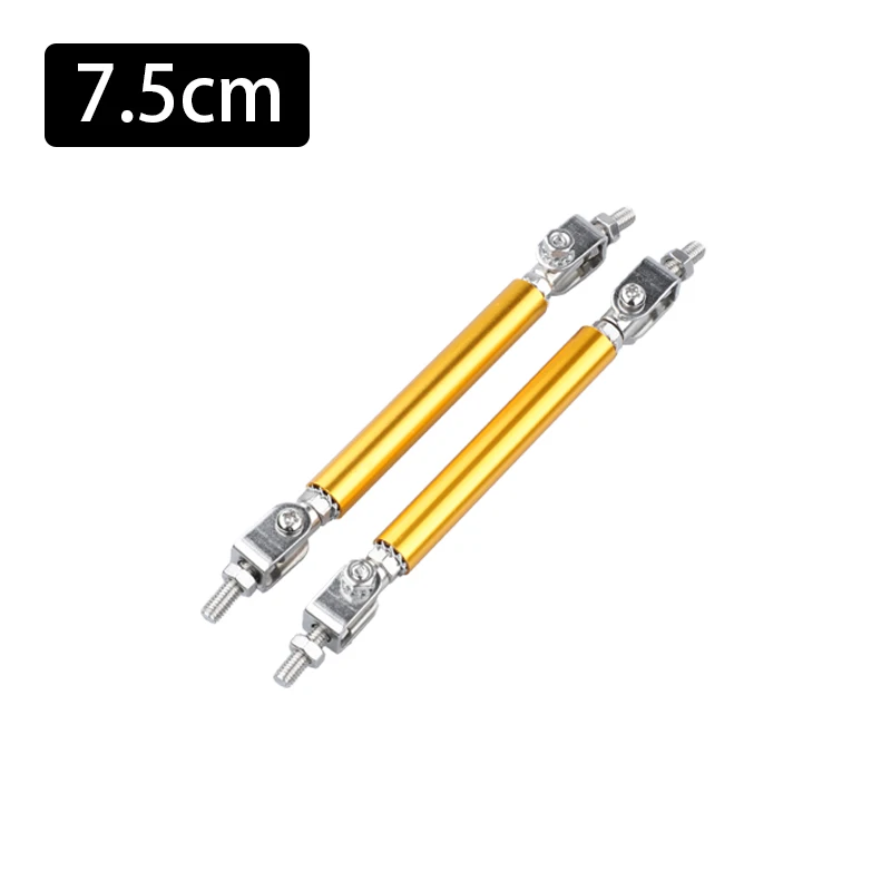 Автомобильный Разветвитель стержни гоночный Регулируемый передний задний бампер опора стойки распорка Тяговая тяга комплект 75/100/150/200 мм Универсальный 1 пара