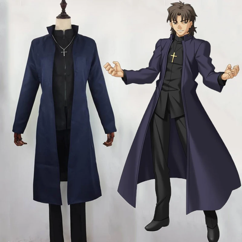 

Anime Fate Stay Night Cosplay Costumes Kotomine Kirei Cosplay Costume Halloween Carnival Party Game FGO Cosplay Costume