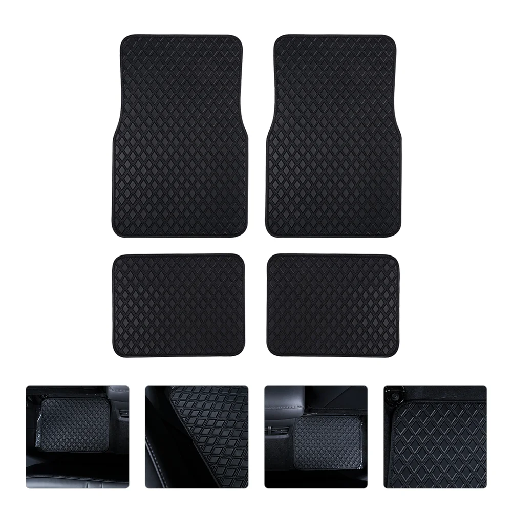 

4Pcs Waterproof Car Floor Mats Universal Auto Carpet Floor Mats Car Supplies