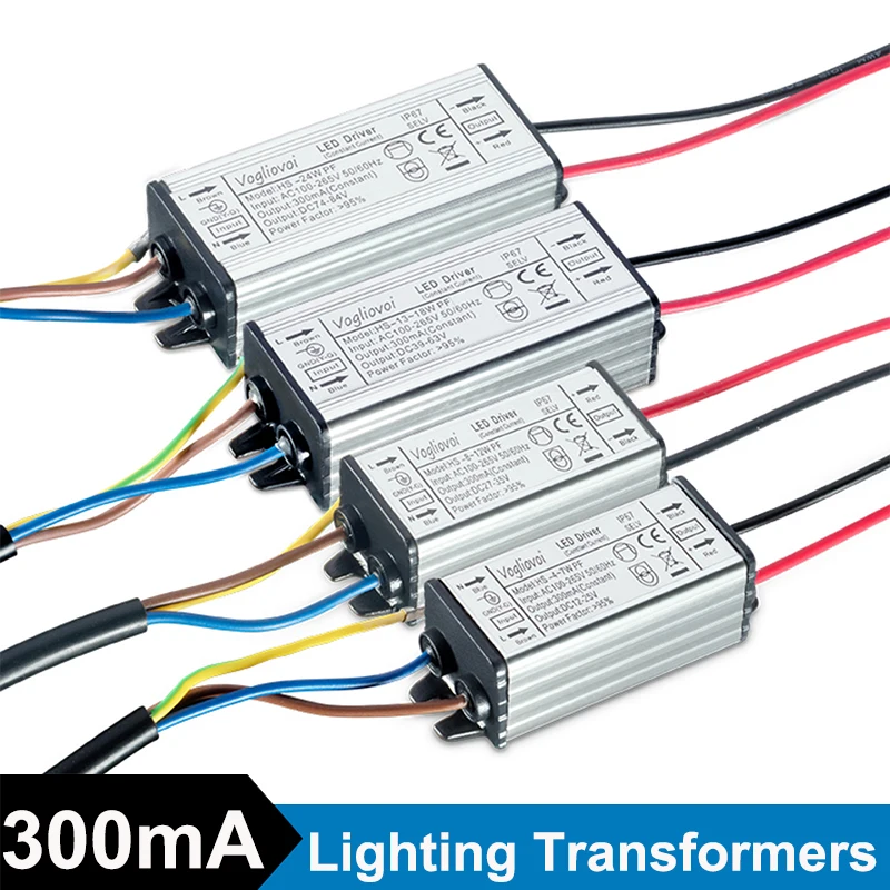 

Светодиодный драйвер 1-24 Вт, адаптер, трансформатор переменного тока 265-в, водонепроницаемый источник питания ма для светсветильник Ника направленного света, потолочного настенного светильника