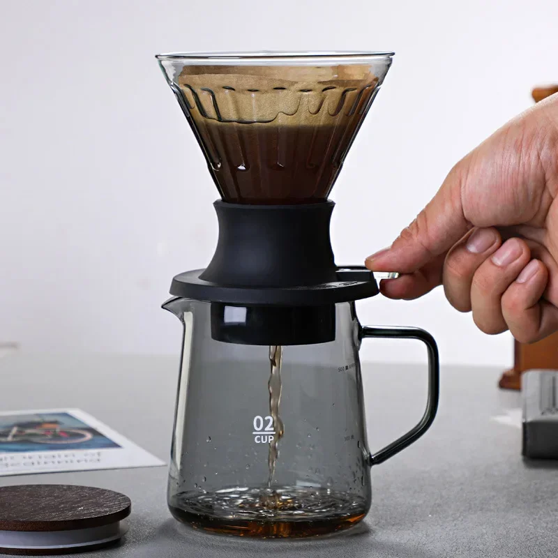 Силиконовая репродукционная V-образная воронка модель 2/4 кофейный набор