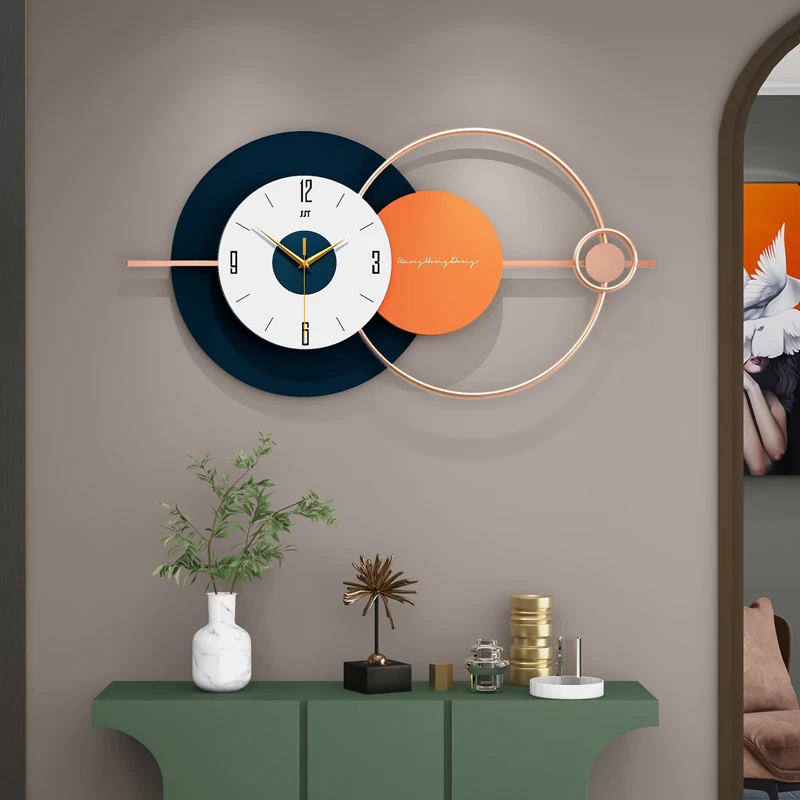 

Modern Design Quartz Wall Clock Nordic Quiet Large Luxury Wall Clock Decoration Living Room Home Reloj Pared Home Design HX50NU