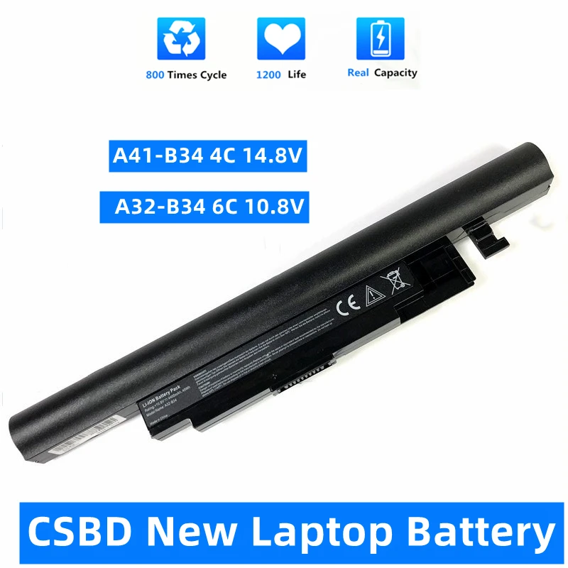 

CSBD New 4C/6C A41-B34 A31-C15 Аккумулятор для Haier S500 Medion S4209 S4211 S4216 S4611 k560 K56L K5 Tongfang Ruirui V550