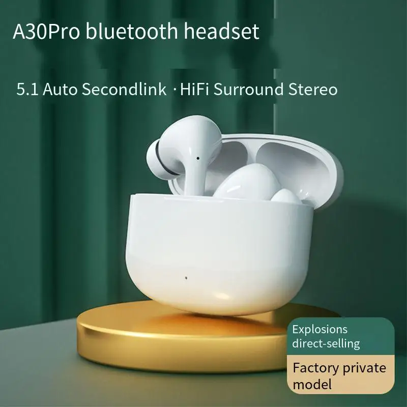 

Original Kemier A30 Pro Headphone TWS Bluetooth Wireless Earphones ANC HIFI Sounds Headset Low Latency Gaming Music Earbuds