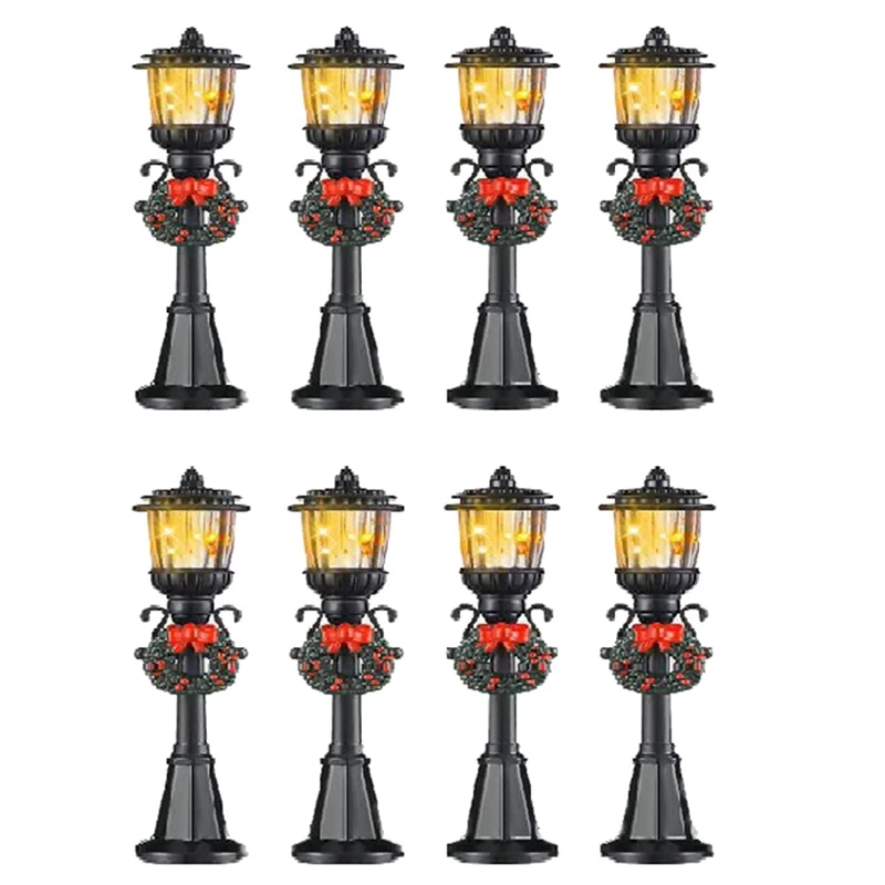 

8 шт., миниатюрные рождественские декоративные фонари «сделай сам»