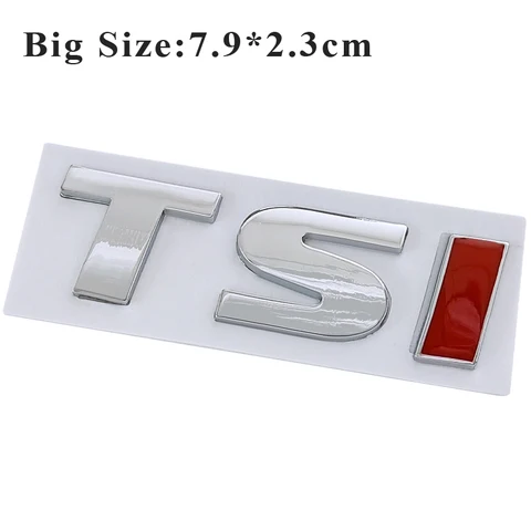 Металлический 3d-логотип TSI, наклейка с буквами, значок в багажник автомобиля для Volkswagen VW Golf 7 Tsi эмблема MK6 MK7 Polo Jetta TSI, наклейка, аксессуары