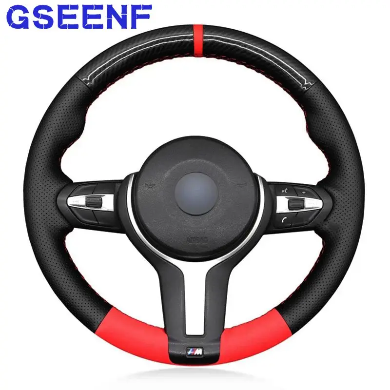 

Для BMW M Sport F30 F31 F34 F10 F11 F07 F45 F46 F22 F23 M235i M240i натуральная кожа черная замша