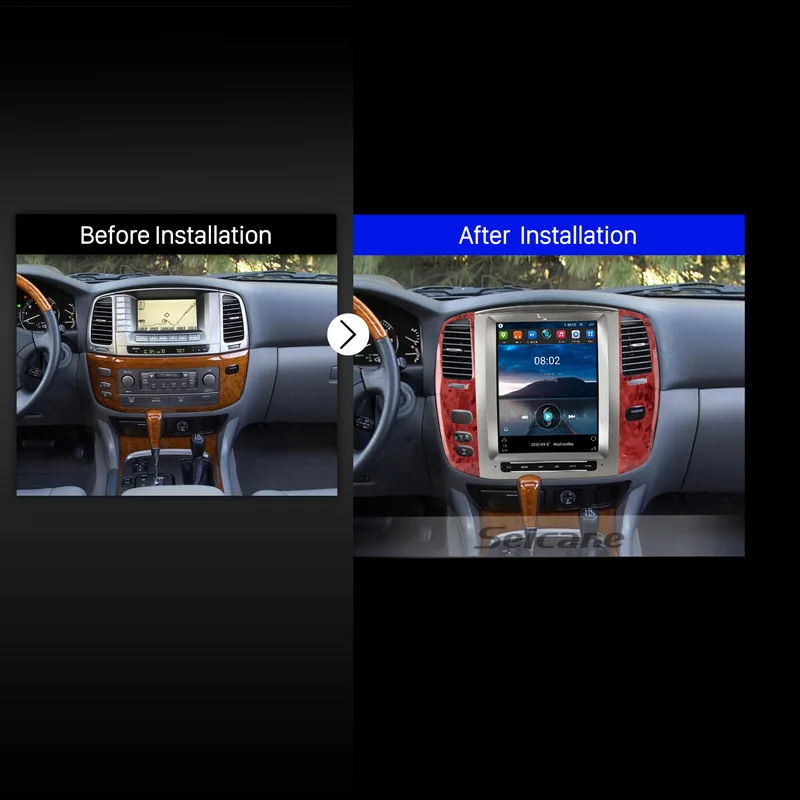 Seicane 12 1 дюймов Android 10 0 Автомобильный мультимедийный плеер для TOYOTA LAND CRUISER 100 2002-2007