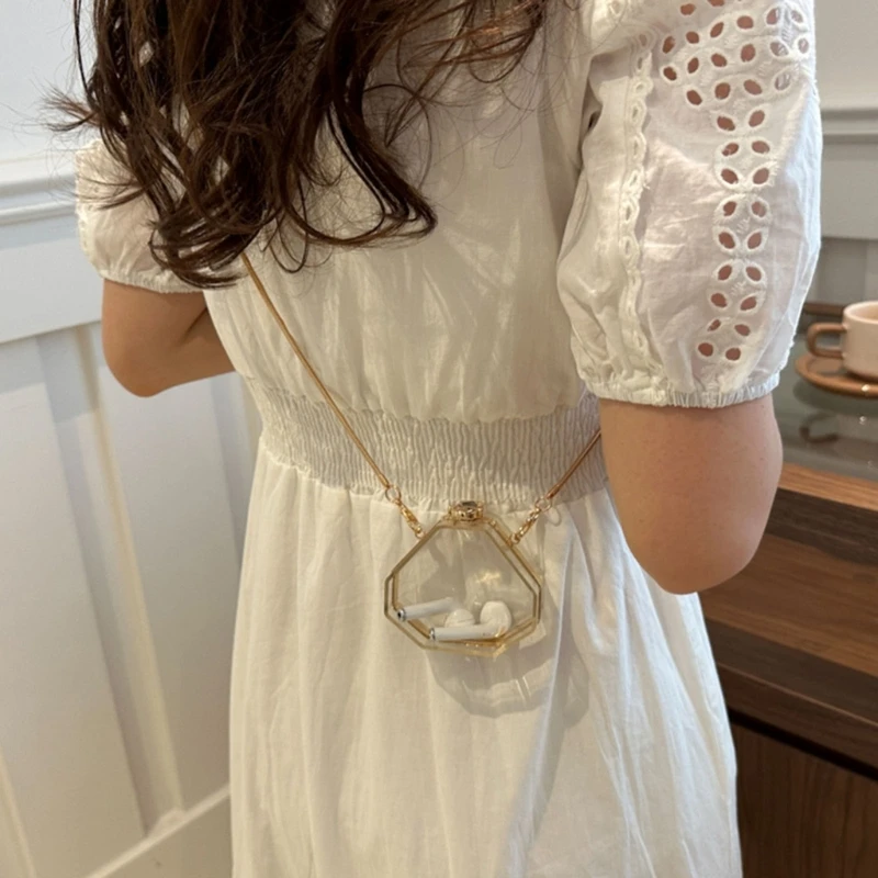 Молодежная прозрачная квадратная сумка из акрила водостойкая для законодателей