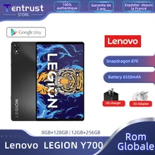 Global ROM Lenovo LEGION Y700 Gaming Tablet Legion 2022 8.8 inch Snapdragon 870 6550mAh 45W Charging 2560*1600 One-handed Tablet