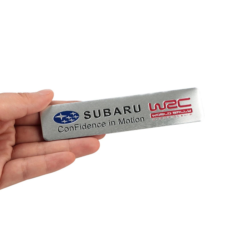 

Car Decoration Stickers Logo 3D Aluminium Emblem Badge Decal For Subaru Logo Forester Impreza 2010 XV Legacy Outback WRX STI GC8