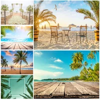 summer tropical sea beach palms tree photography background natural scenic photo backdrops photocall photo studio 22324 ht 03