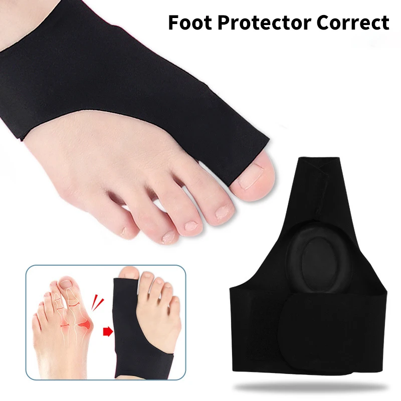 

1Pcs Toe Separator Hallux Valgus Bunion Corrector Orthotics Feet Bone Thumb Adjuster Correction Pedicure Sock Straightener