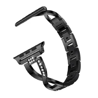 strap for apple watch 45mm 44mm 41mm 42mm 40mm 38mm x shaped diamond metal strap for iwatch se 7654321 bracelet