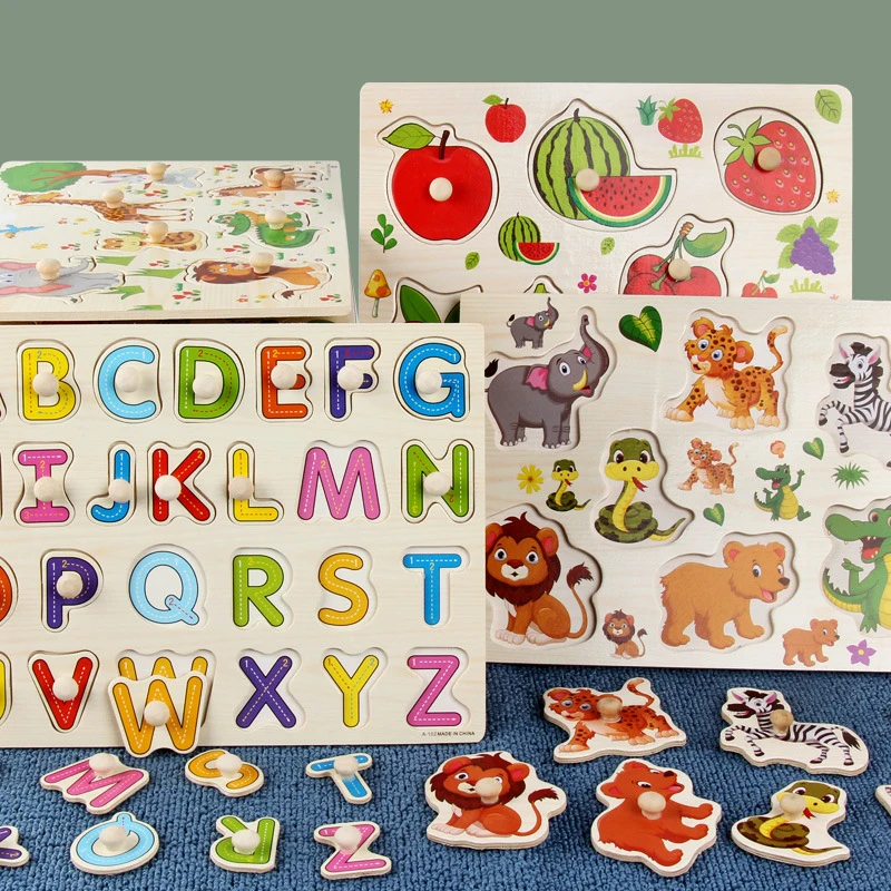 

Головоломка Монтессори с животными, обучающие игрушки для детей, Обучающие игрушки, обучающая помощь, подарок для детей D84H