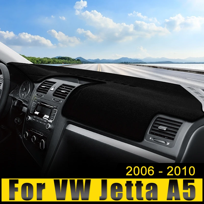 

Car Dashboard Cover Avoid Light Sun Shade Anti-UV Carpets Non-Slip Mat For Volkswagen VW Jetta A5 MK5 2006 2007 2008 2009 2010