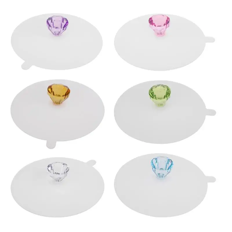 

6 шт., герметичные силиконовые крышки для кофейных кружек, 11 см