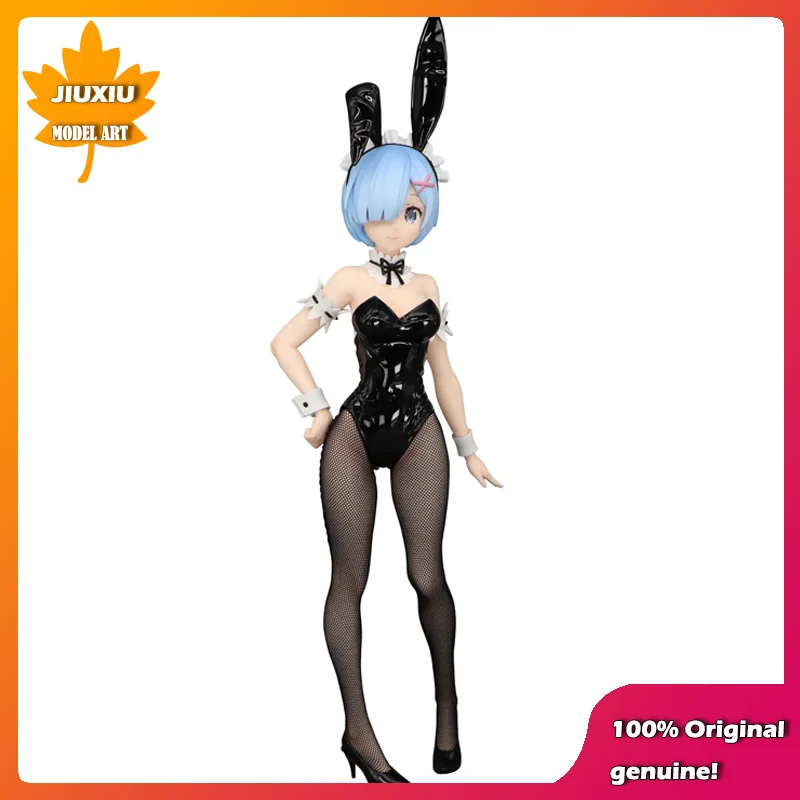 

100% оригинал: аниме Re0 REM Bunny Girl 30 см ПВХ фигура аниме модель игрушки Фигурки коллекционный кукла подарок