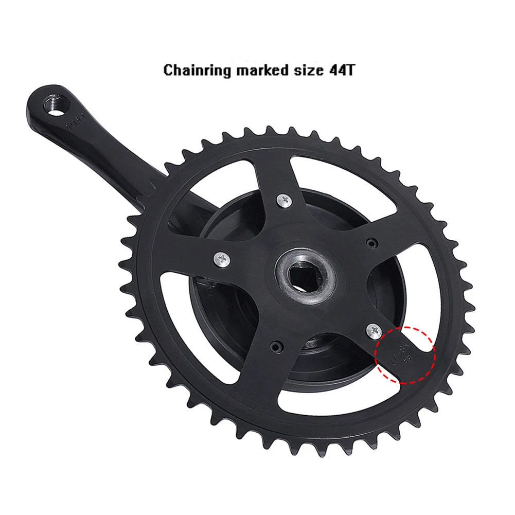 

44T Aluminum Alloy MTB Steel Plate Crank Set MTB Tooth Plate Crank 170mm Square Hole Crank Set Cycling Accessories