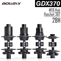 goldix gdx370 bicycle hub sealed bearing 6 bolt disc brake j bend 28 holes ratchet 36t boost mtb hub for dtshimanosram hg xd ms