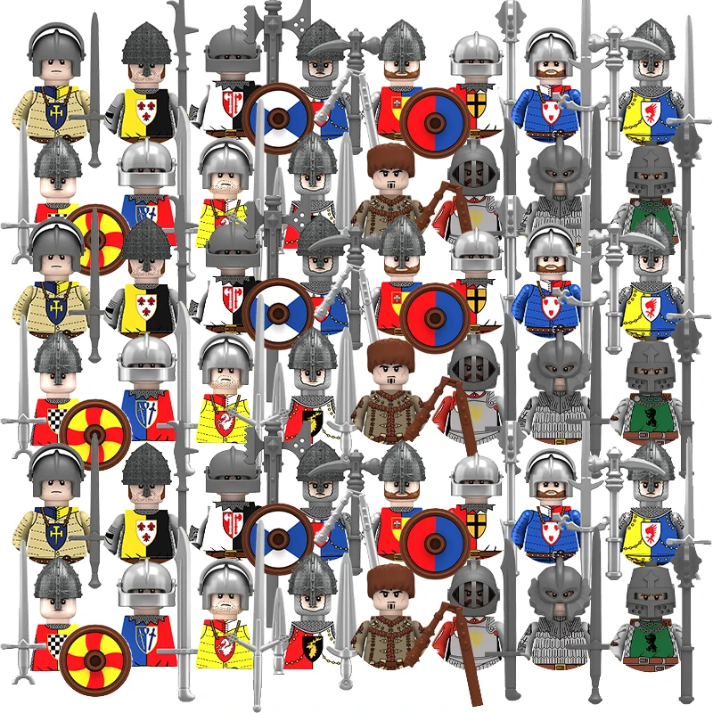 

Средневековая Англия, гражданская война, солдат, меч Moc, мини-фигурка, защитное оружие, строительные игрушки, детские игрушки, подарок для мальчиков 2023