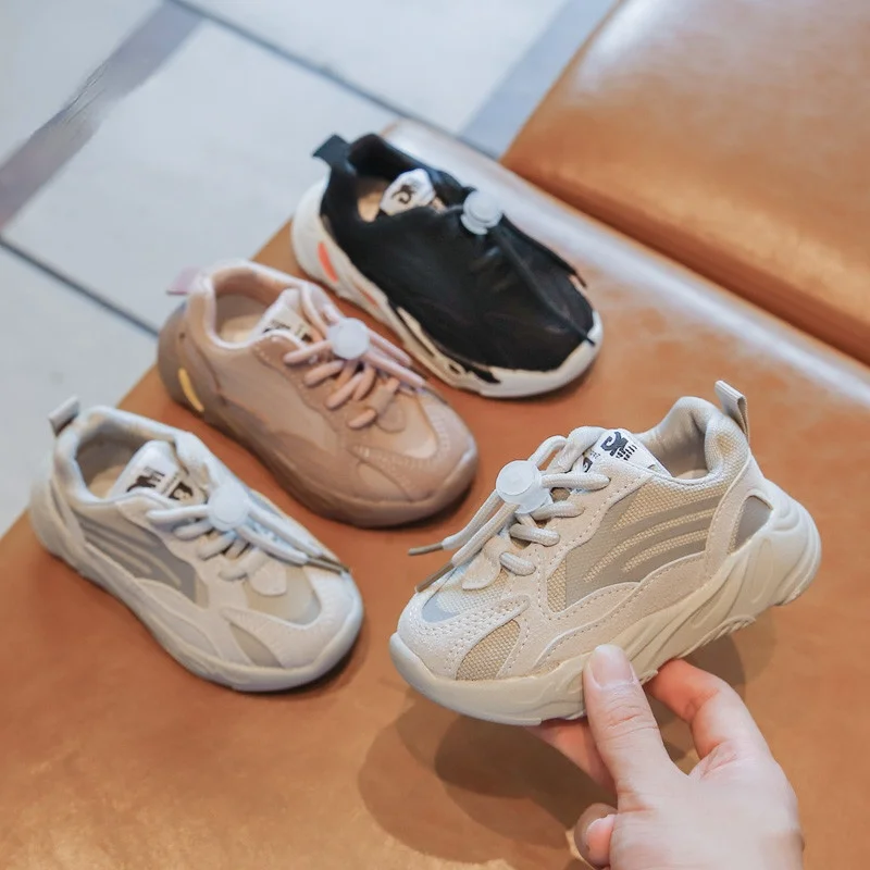 

Spring Autumn Kids Boys Girls Children Sneakers Non Slip Baby Mesh Breathable Soft Running Daddy Sports Shoes Toddler Shoes