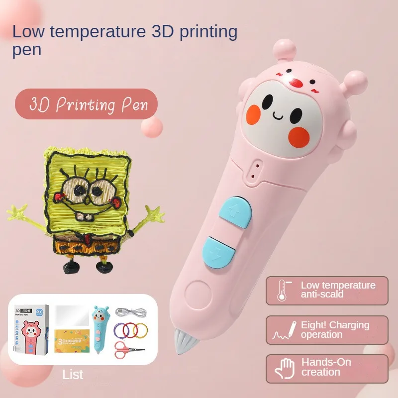 

DIY 3D Ручка для рисования низкотемпературная PCL нить анти-ожоги 3D Ручка для печати детская игрушка подарок на день рождения Рождество