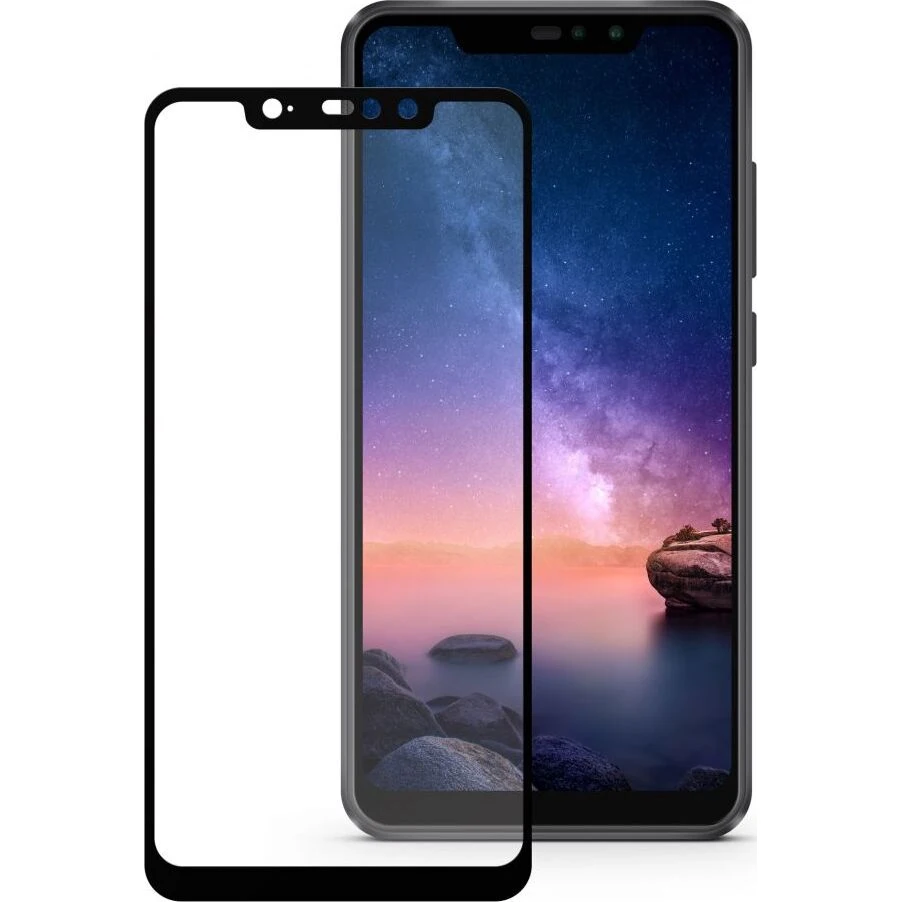 Защитное стекло 5D SG для Xiaomi Redmi Note 6 Pro черное |