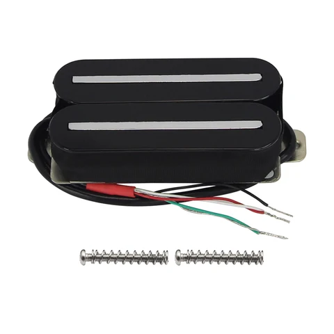 FLEOR M00178sw Двухрельсовой хамбакер звукосниматель  черный/белый