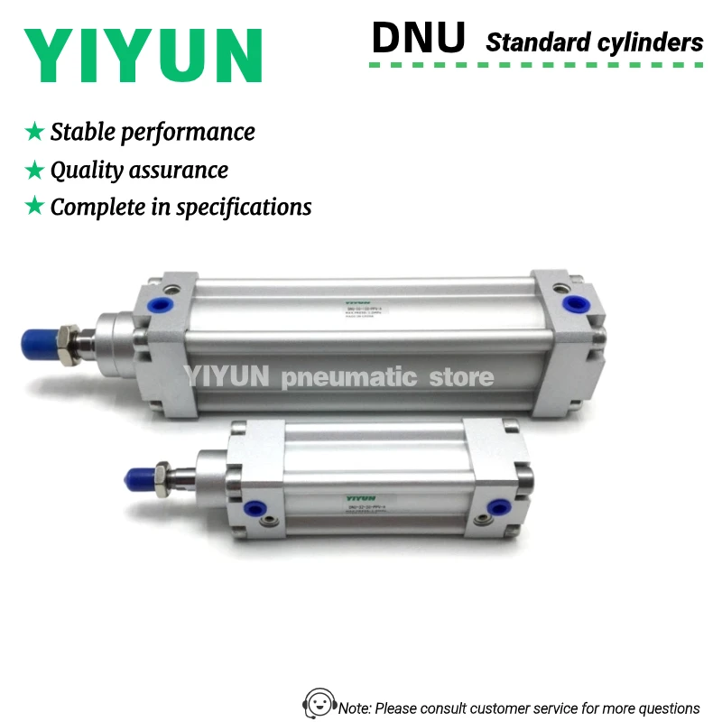 

DNU-40-500,550,600,650,700,750,800,850,900,950,1000-PPV-A YIYUN Pneumatic components air tool Standard cylinders DNU Series