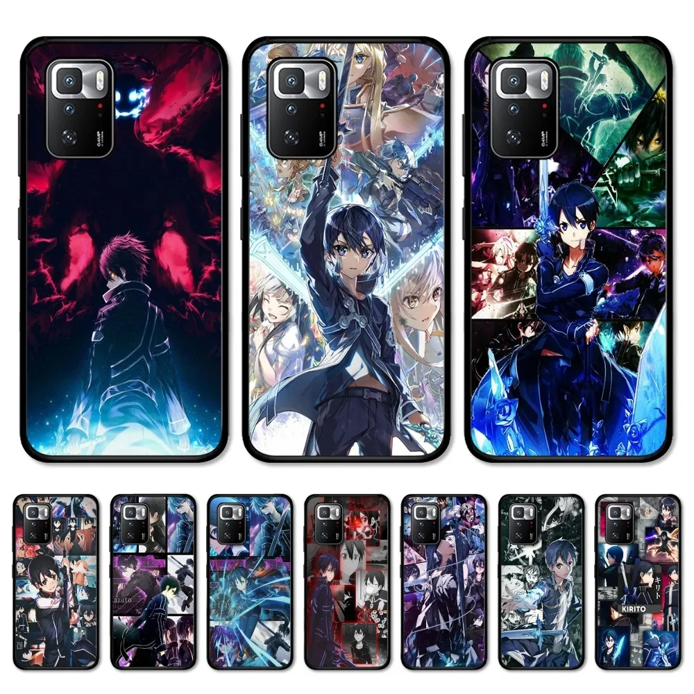 

Sword Art Online Phone Case For Redmi 5 6 7 8 9 10 plus pro 6 7 8 9 A GO K20 K30 K40 pro plus F3 Fundas