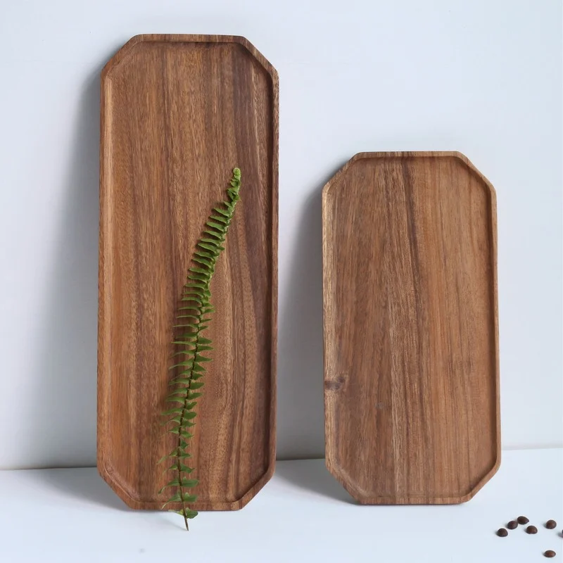 

Bamboo Tea Tray Square Chinese Serving Underplate Kung Fu Table Vintage Decorative Tea Accessories Trays Plateau Bois Teaware