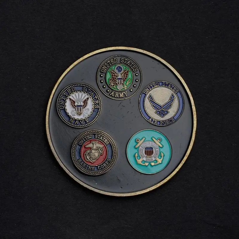 

США вызов монеты бронзовый цвет орла Империя пять сил Женская коллекция сувениров коллекционные монеты